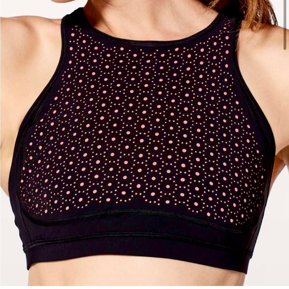 Lululemon Colour Me Quick Bra Black / Flash Light Tone Size 4 - Picture 4 of 13